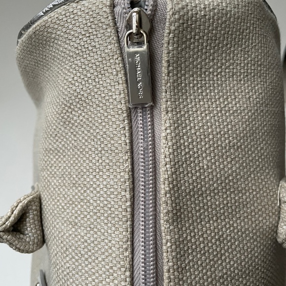 Michael Kors Canvas Duffel Satchel Bag - Picture 7 of 8